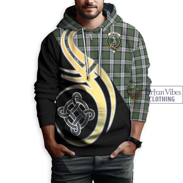 McLaren Dress Tartan Hoodie with Family Crest and Celtic Symbol Style