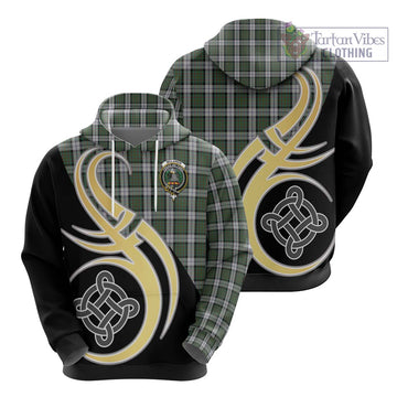 McLaren Dress Tartan Hoodie with Family Crest and Celtic Symbol Style