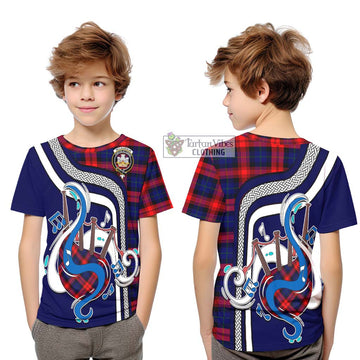 McLaughlin Tartan Kid T-Shirt with Epic Bagpipe Style