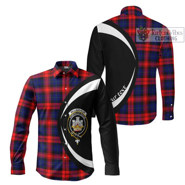 McLaughlin Tartan Long Sleeve Button Up with Family Crest Circle Style