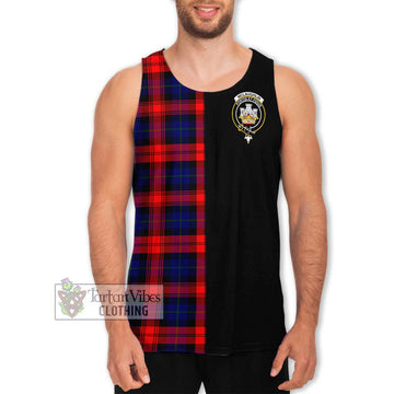 McLaughlin Tartan Men's Tank Top with Family Crest and Half Of Me Style