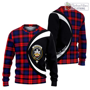 McLaughlin Tartan Ugly Sweater with Family Crest Circle Style