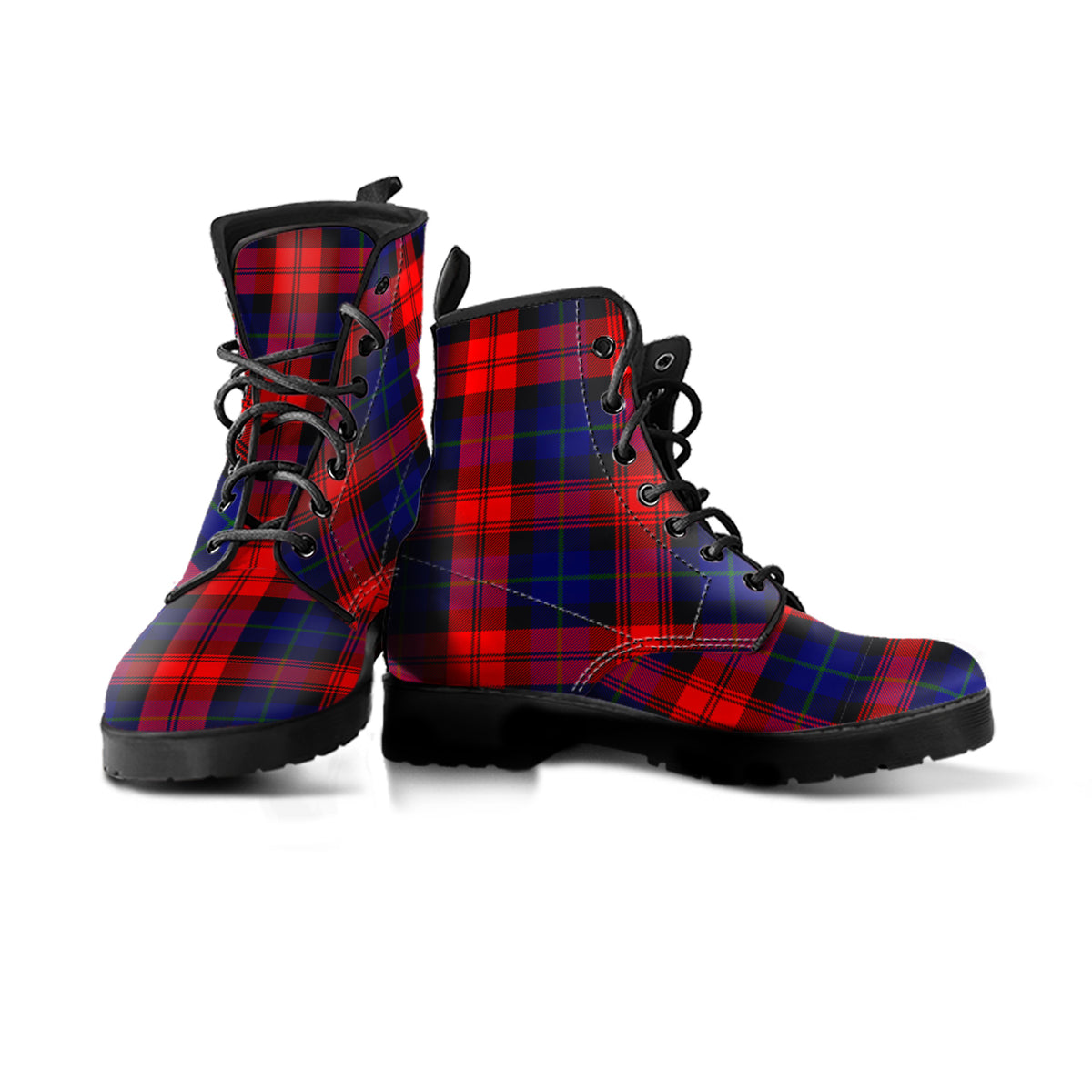 McLaughlin Tartan Leather Boots Men' Boots - Tartan Vibes Clothing