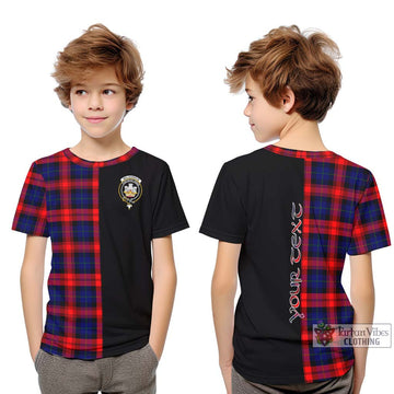 McLaughlin Tartan Kid T-Shirt with Family Crest and Half Of Me Style