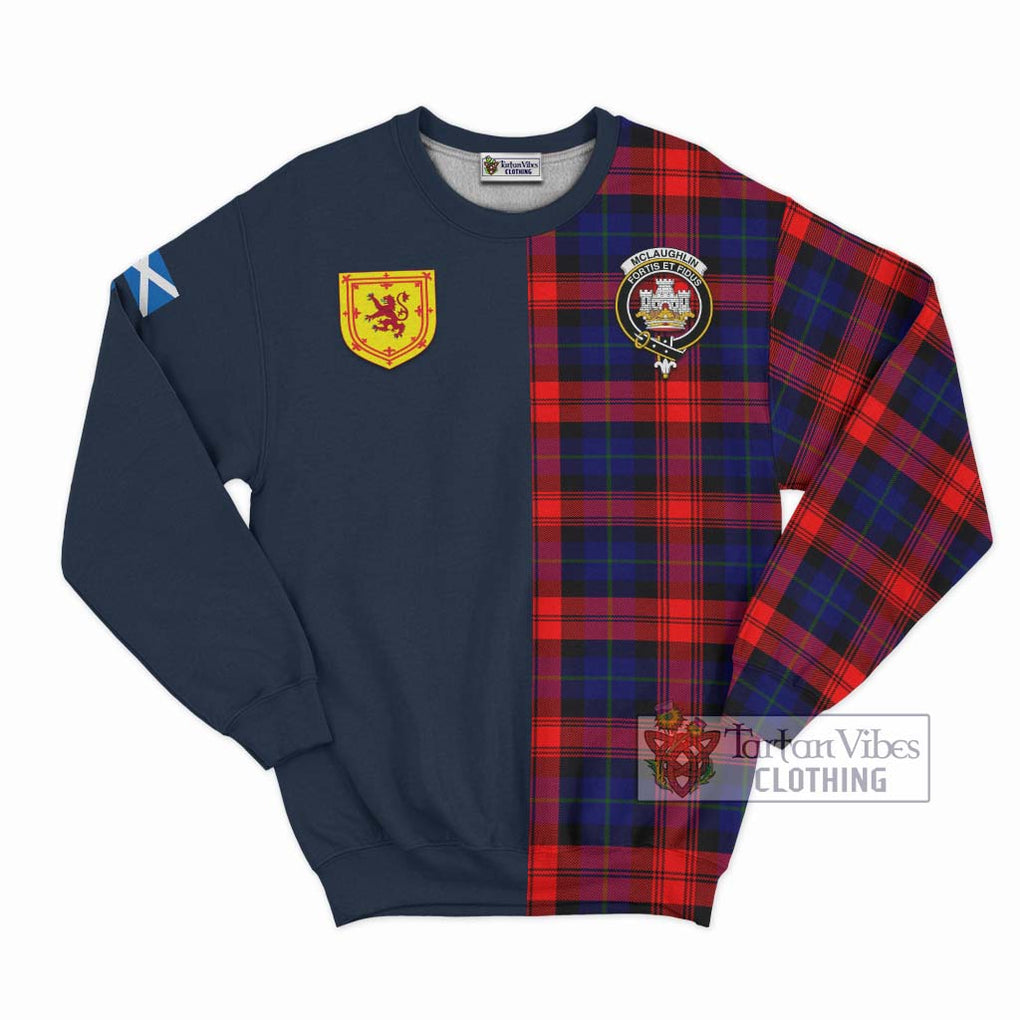 Tartan Vibes Clothing McLaughlin Tartan Sweatshirt with Scottish Lion Royal Arm Half Style