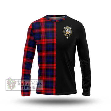 McLaughlin Tartan Long Sleeve T-Shirt with Family Crest and Half Of Me Style