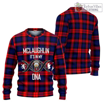 McLaughlin Tartan Ugly Sweater with Family Crest DNA In Me Style