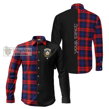 McLaughlin Tartan Long Sleeve Button Shirt with Family Crest and Half Of Me Style