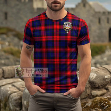 McLaughlin Tartan Cotton T-Shirt with Family Crest