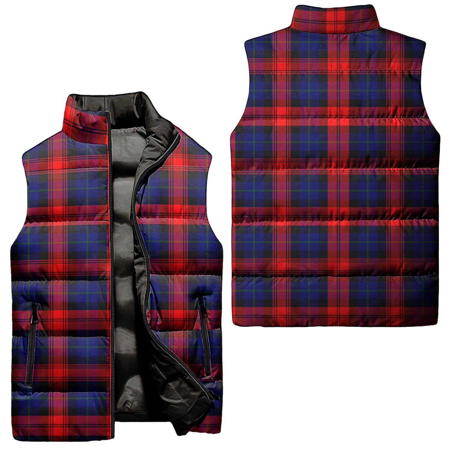 McLaughlin Tartan Sleeveless Puffer Jacket Unisex - Tartanvibesclothing