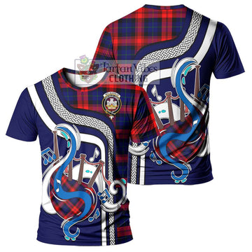 McLaughlin Tartan T-Shirt with Epic Bagpipe Style