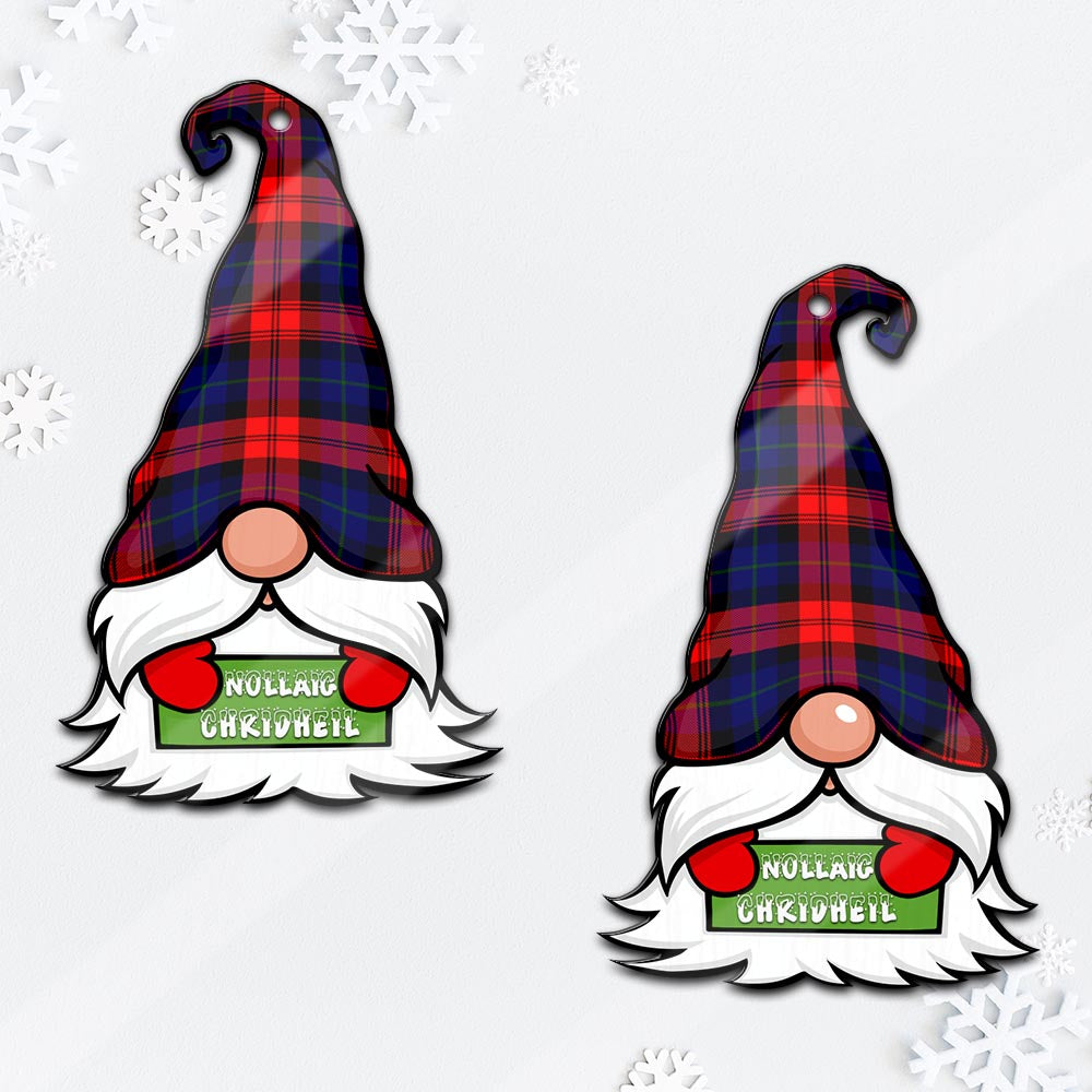 McLaughlin Gnome Christmas Ornament with His Tartan Christmas Hat - Tartan Vibes Clothing