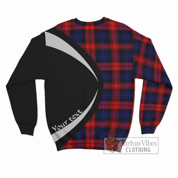 McLaughlin Tartan Sweatshirt with Family Crest Circle Style