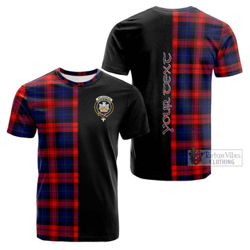 McLaughlin Tartan Cotton T-shirt with Family Crest and Half Of Me Style