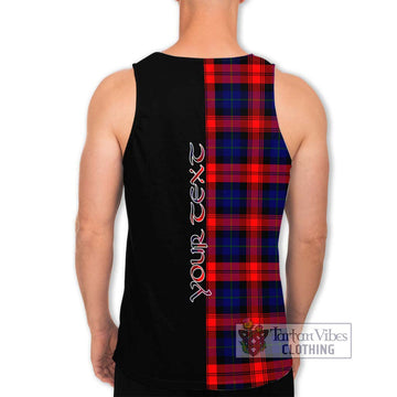 McLaughlin Tartan Men's Tank Top with Family Crest and Half Of Me Style