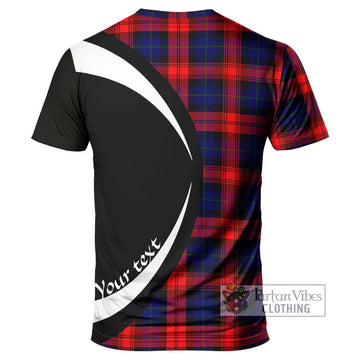 McLaughlin Tartan T-Shirt with Family Crest Circle Style