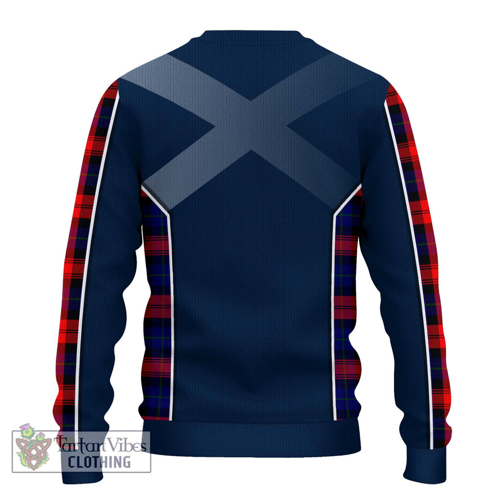 McLaughlin Tartan Knitted Sweater with Family Crest and Lion Rampant Vibes Sport Style - Tartan Vibes Clothing