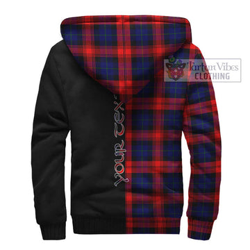 McLaughlin Tartan Sherpa Hoodie with Family Crest and Half Of Me Style