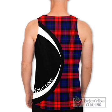 McLaughlin Tartan Men's Tank Top with Family Crest Circle Style