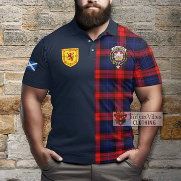 McLaughlin Tartan Polo Shirt Alba with Scottish Lion Royal Arm Half Style