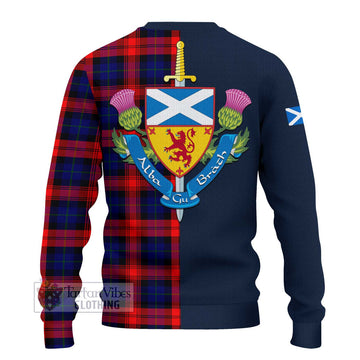 McLaughlin Tartan Ugly Sweater with Scottish Lion Royal Arm Half Style