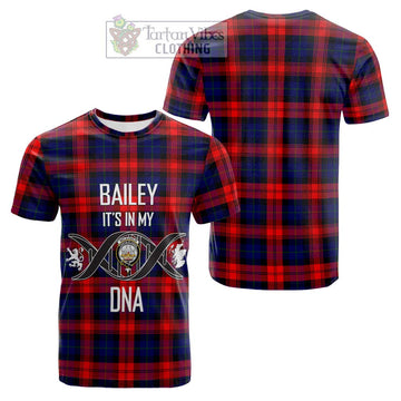 McLaughlin Tartan Cotton T-shirt with Family Crest DNA In Me Style