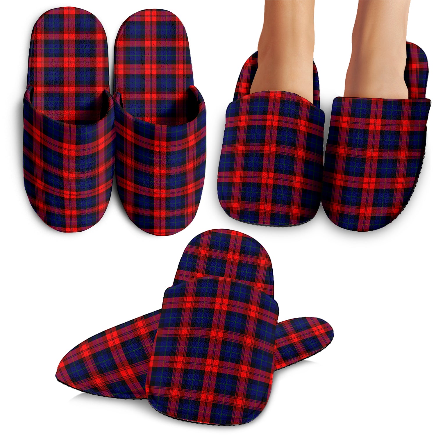 McLaughlin Tartan Home Slippers - Tartanvibesclothing Shop