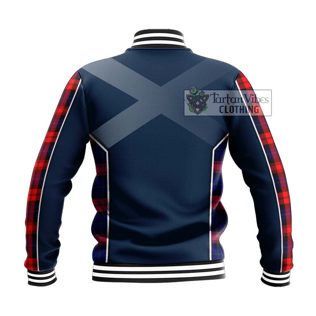 McLaughlin Tartan Baseball Jacket with Family Crest and Lion Rampant Vibes Sport Style - Tartan Vibes Clothing