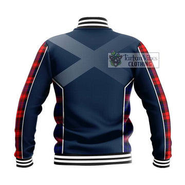 McLaughlin Tartan Baseball Jacket with Family Crest and Lion Rampant Vibes Sport Style