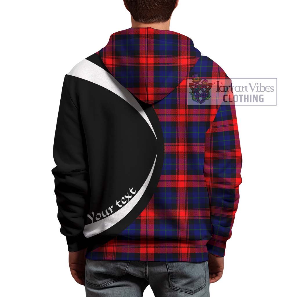 McLaughlin Tartan Hoodie with Family Crest Circle Style - Tartan Vibes Clothing