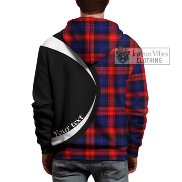 McLaughlin Tartan Hoodie with Family Crest Circle Style