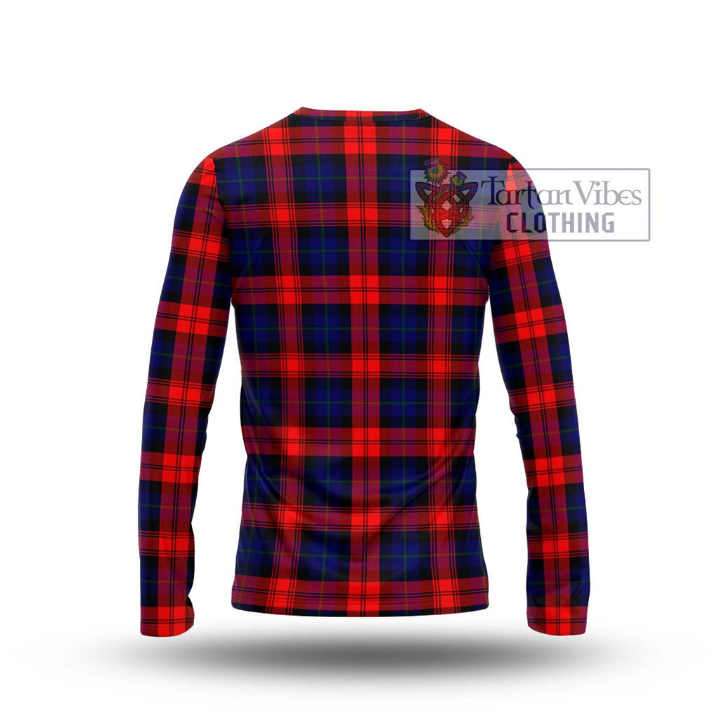 McLaughlin Tartan Long Sleeve T-Shirt with Family Crest DNA In Me Style - Tartanvibesclothing Shop