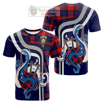 McLaughlin Tartan Cotton T-shirt with Epic Bagpipe Style