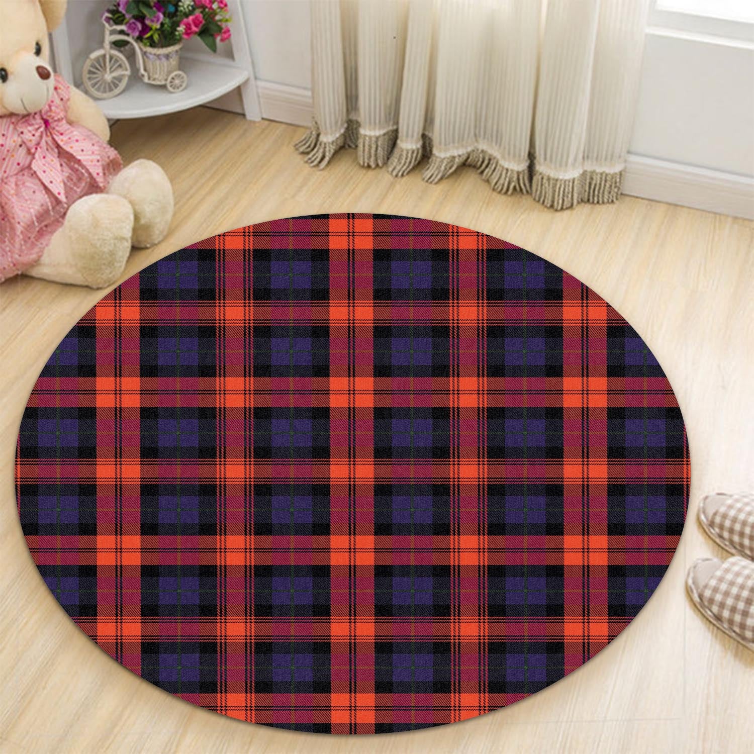 McLaughlin Tartan Round Rug - Tartan Vibes Clothing