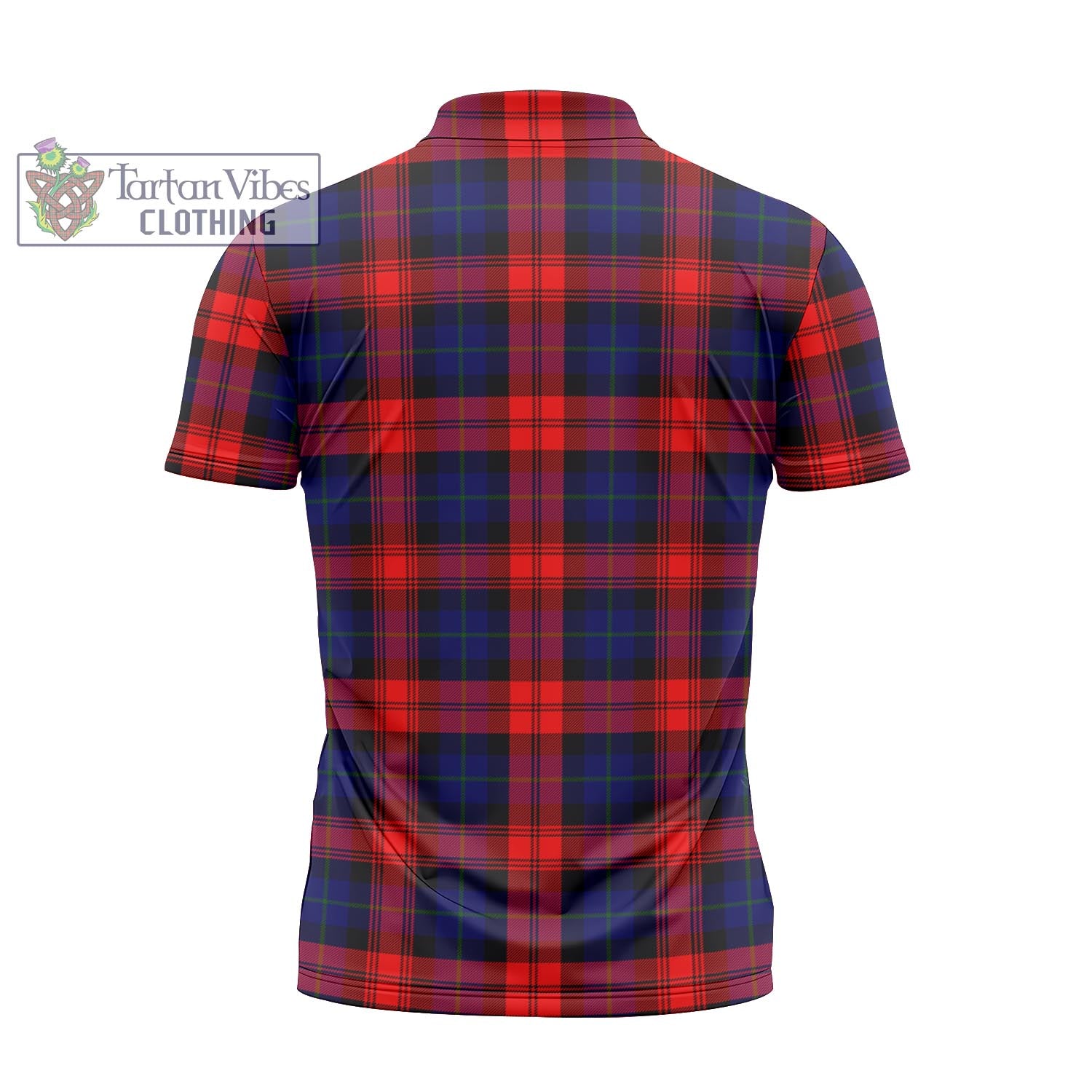 Tartan Vibes Clothing McLaughlin Tartan Zipper Polo Shirt