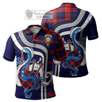 McLaughlin Tartan Polo Shirt with Epic Bagpipe Style