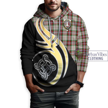 McLean Dress Tartan Hoodie with Family Crest and Celtic Symbol Style