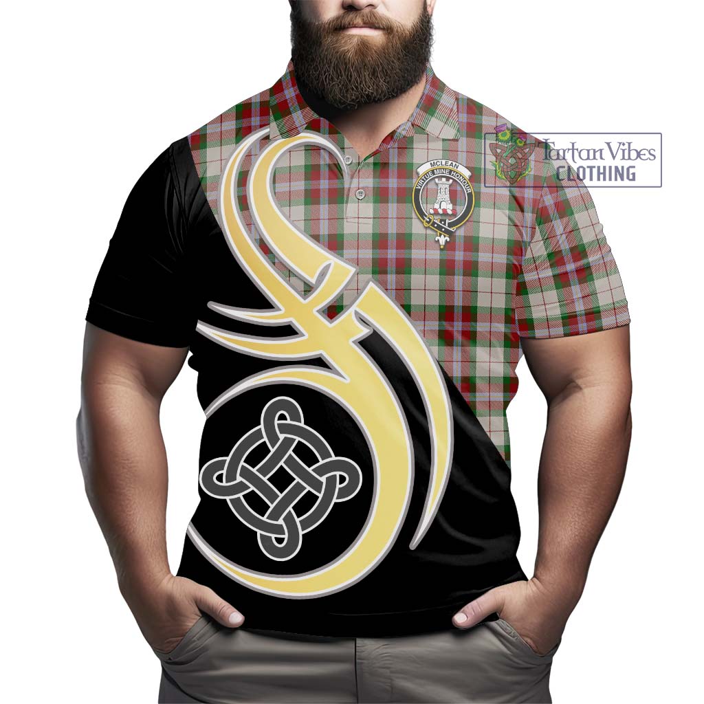 Tartan Vibes Clothing McLean Dress Tartan Polo Shirt with Family Crest and Celtic Symbol Style