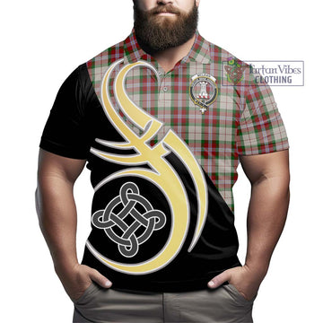 McLean Dress Tartan Polo Shirt with Family Crest and Celtic Symbol Style