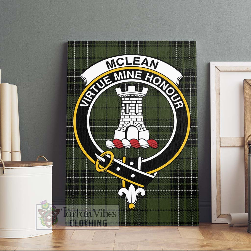 McLean Hunting Tartan Canvas Print Wall Art with Family Crest Without Frame - Tartan Vibes Clothing