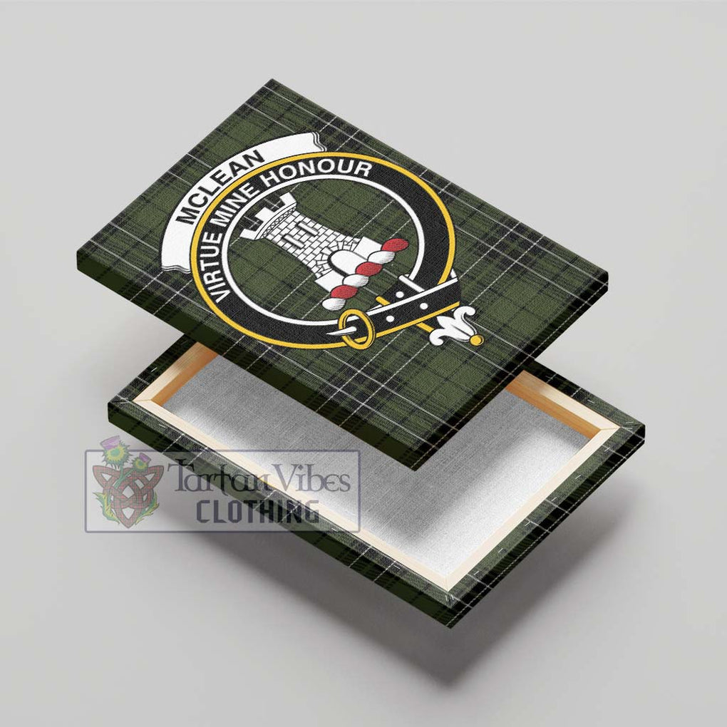 McLean Hunting Tartan Canvas Print Wall Art with Family Crest - Tartan Vibes Clothing