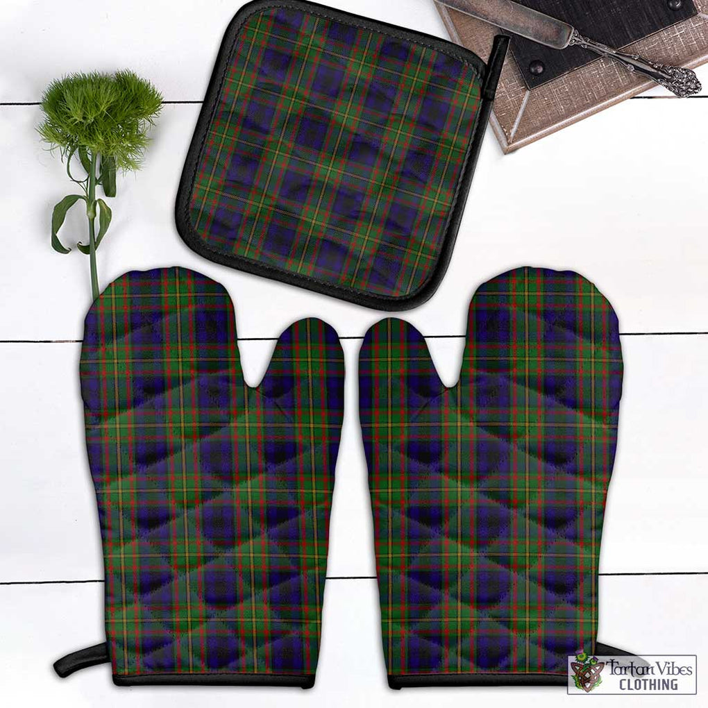 McLeish Tartan Combo Oven Mitt & Pot-Holder Black - Tartan Vibes Clothing