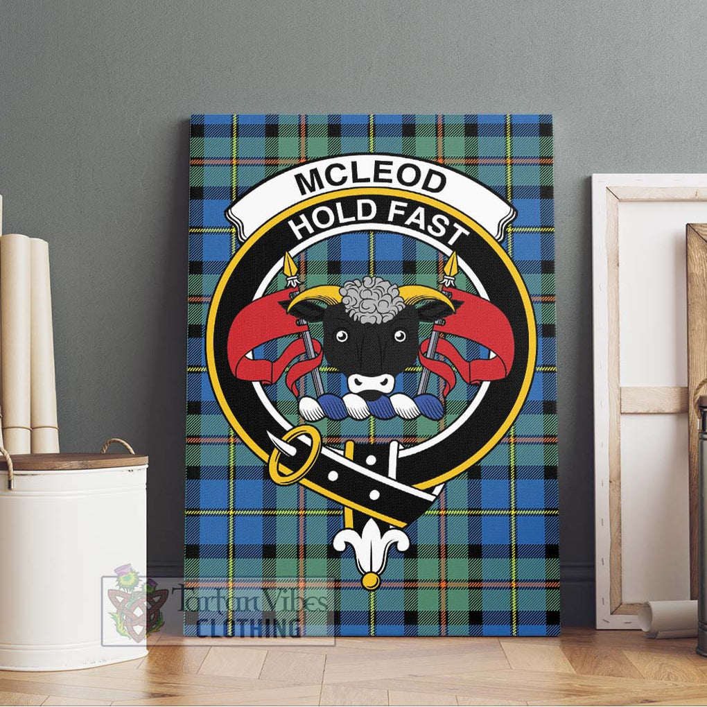 McLeod of Harris Ancient Tartan Canvas Print Wall Art with Family Crest Without Frame - Tartan Vibes Clothing