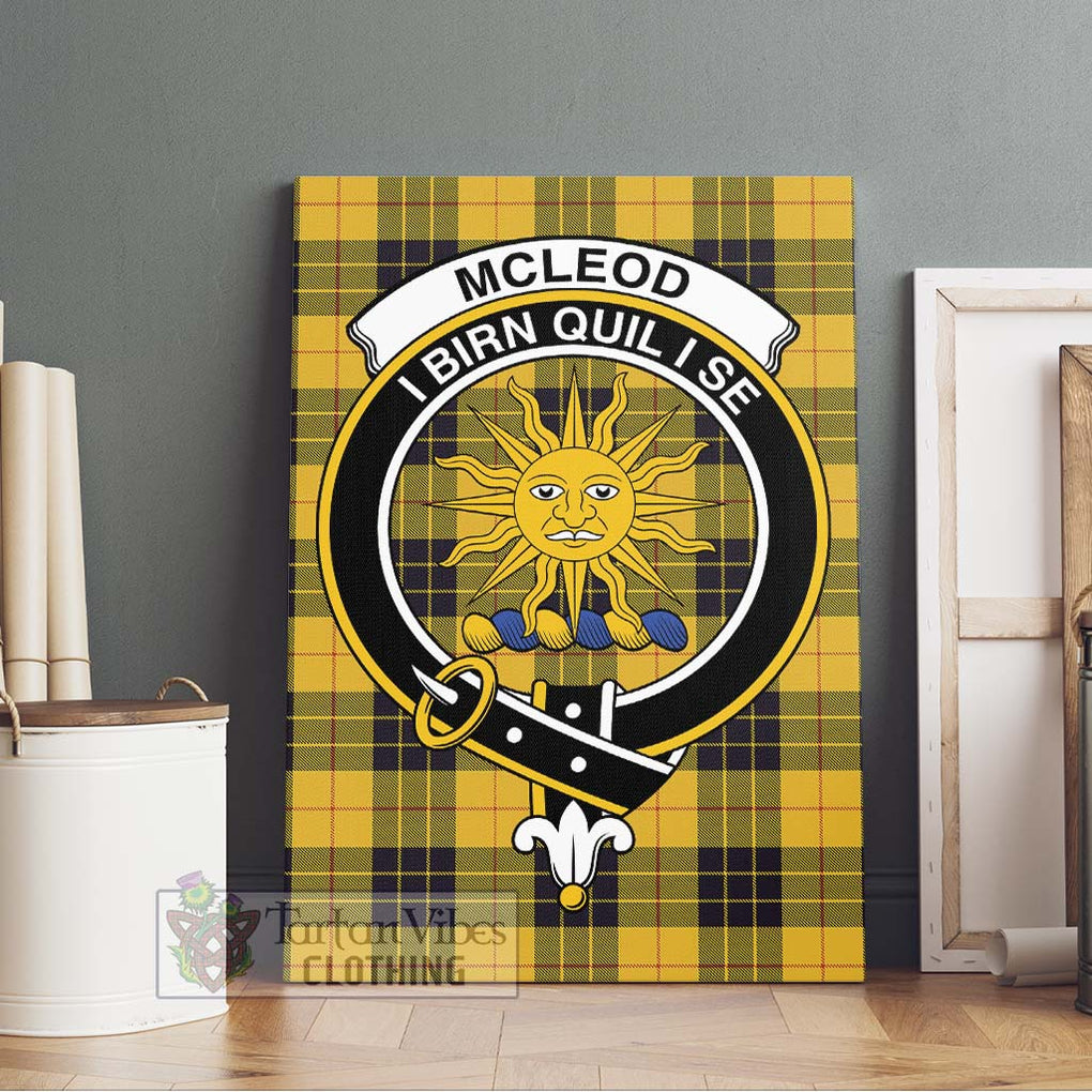 McLeod of Lewis Ancient Tartan Canvas Print Wall Art with Family Crest Without Frame - Tartan Vibes Clothing