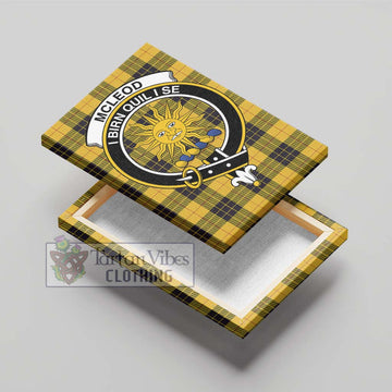 McLeod of Lewis Ancient Tartan Canvas Print Wall Art with Family Crest