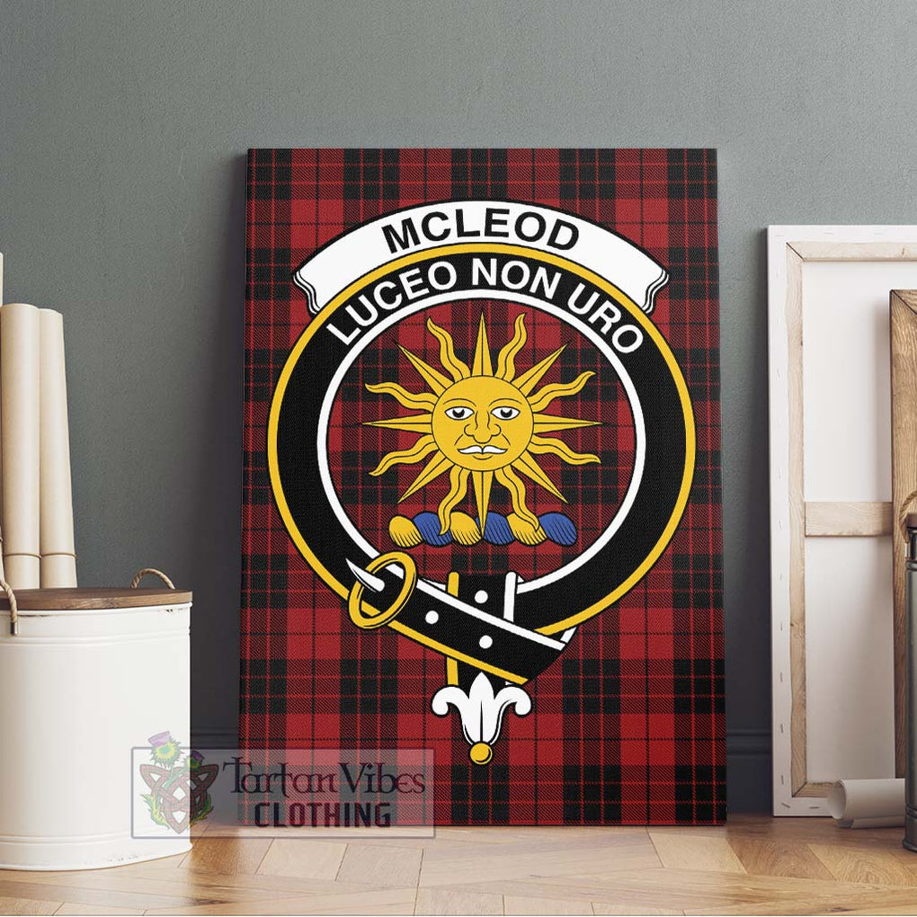 McLeod of Raasay Highland Tartan Canvas Print Wall Art with Family Crest Without Frame - Tartan Vibes Clothing