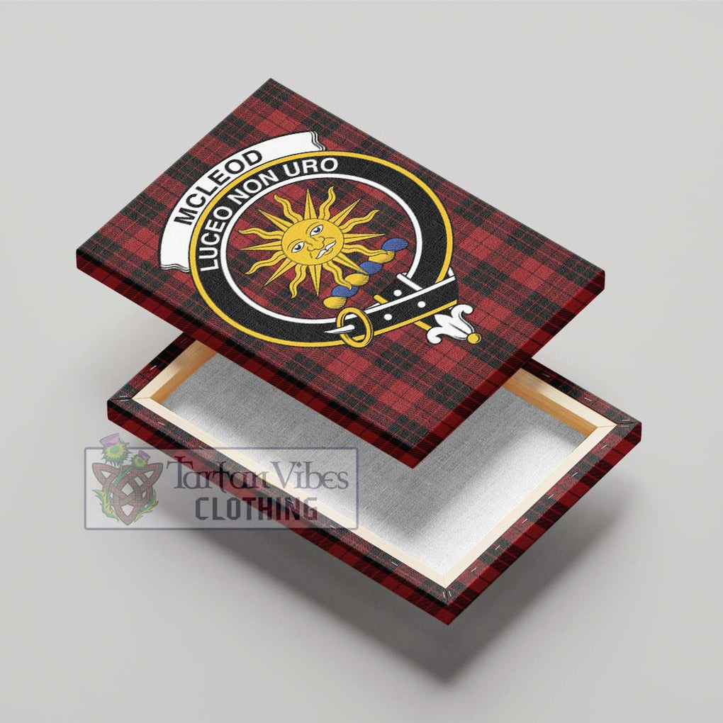 McLeod of Raasay Highland Tartan Canvas Print Wall Art with Family Crest - Tartan Vibes Clothing