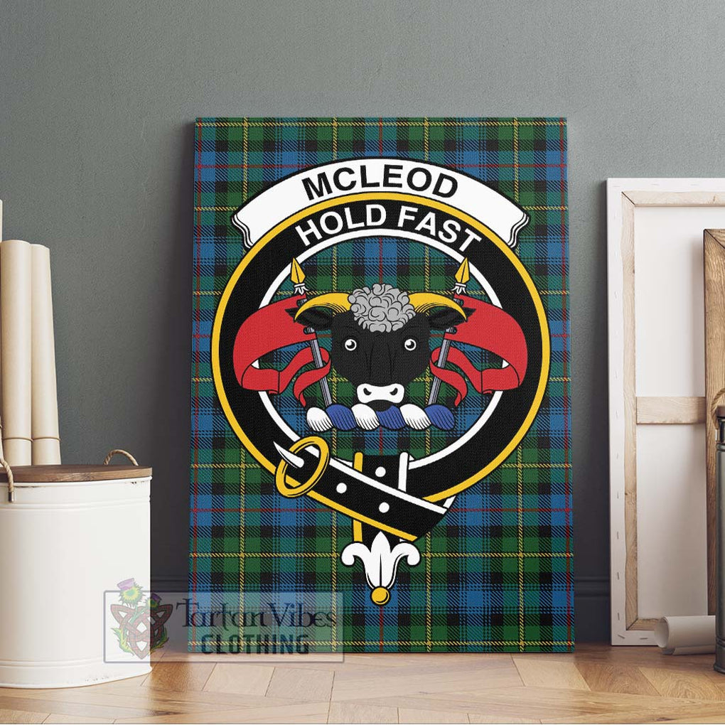 McLeod of Skye Tartan Canvas Print Wall Art with Family Crest Without Frame - Tartan Vibes Clothing