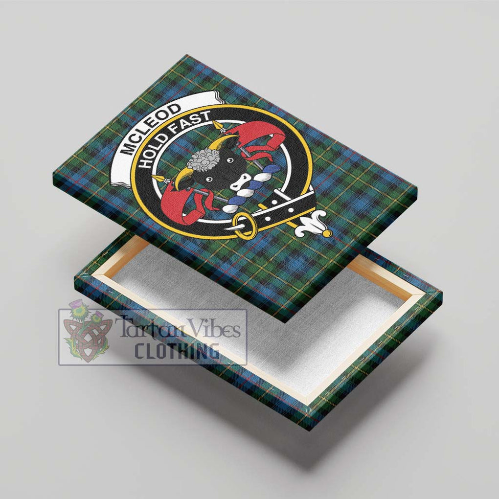 McLeod of Skye Tartan Canvas Print Wall Art with Family Crest - Tartan Vibes Clothing