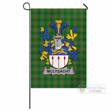 McLysacht Irish Clan Tartan Flag with Coat of Arms